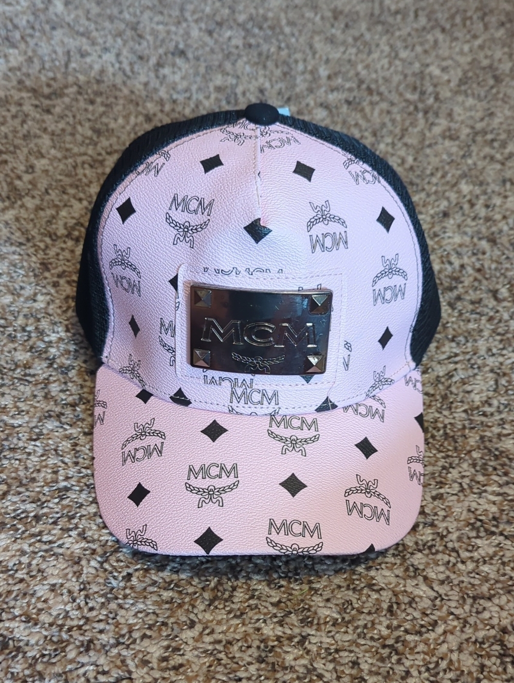 NWT MCM Pink Trucker Hat